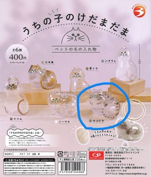 新品・未使用 うちの子のけだまだま サバトラ