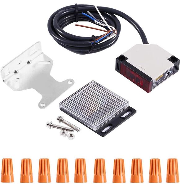 Youmile 光電スイッチセンサ E3JK-R4M1 AC 90-250V 3A 鏡面反射センサスイッチ 鏡面反射板 TD-08