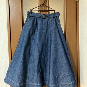 【最終お値下げ】 レッセパッセ デニムフレアスカート