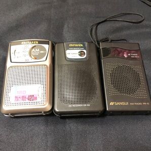 D38早い物勝ち!ポータブルラジオ3点格安ジャンク