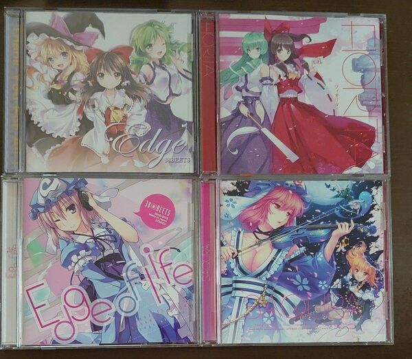 東方Project 同人音楽CD 4枚セット Edge of life 38BEETS / フィオリタ / SAQURA