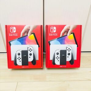 【未使用】2台セット 有機EL Nintendo Switch ニンテンドースイッチ 本体 ホワイト