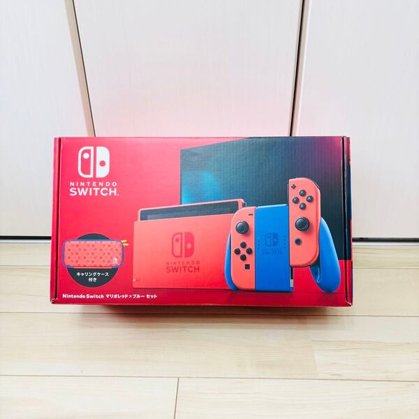 【未使用】バッテリー強化版 Nintendo Switch ニンテンドースイッチ 本体 マリオレッド ブルー