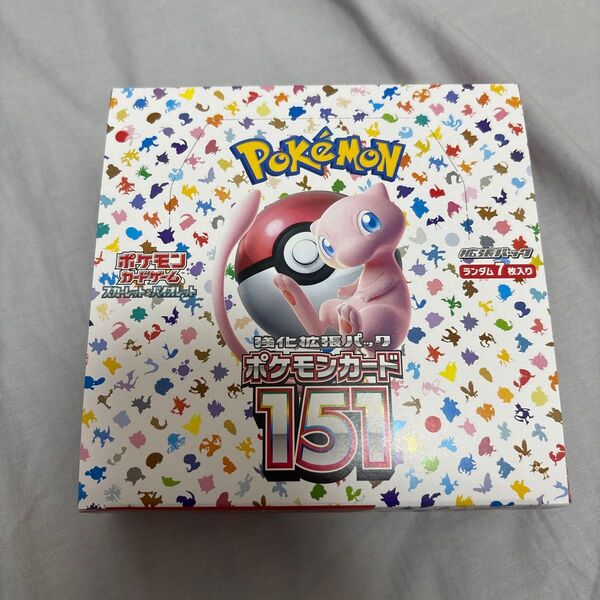 シュリンクなし スカーレット&バイオレット 強化拡張パック ポケモンカード151(イチゴーイチ) BOX 151ボックス