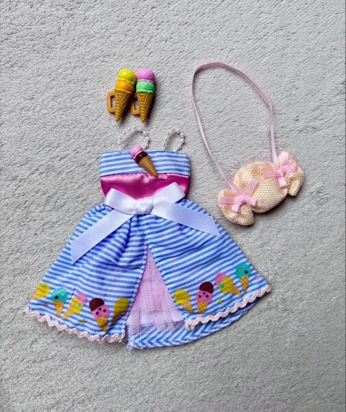リカちゃん アウトフィット アイスクリーム ネオブライス カスタムブライス アイシードール 22センチドール用 お洋服