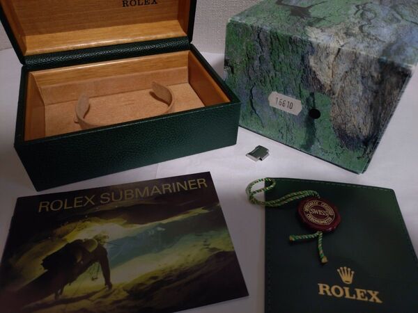【美品】ロレックス ROLEX 16610サブマリーナ正規Cリング収納箱 BOX他付属品 1駒コマ付き