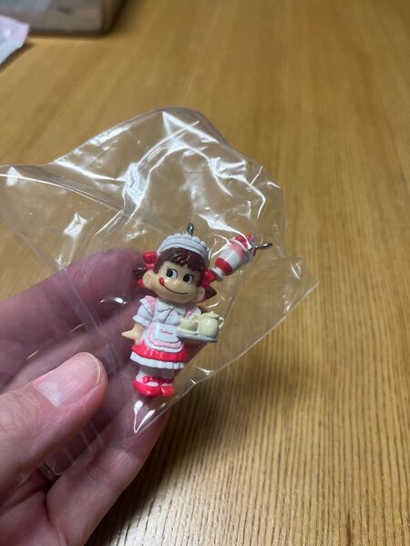 ペコちゃん 可愛い かわいい キーホルダー ストラップ チェーンなし 未使用