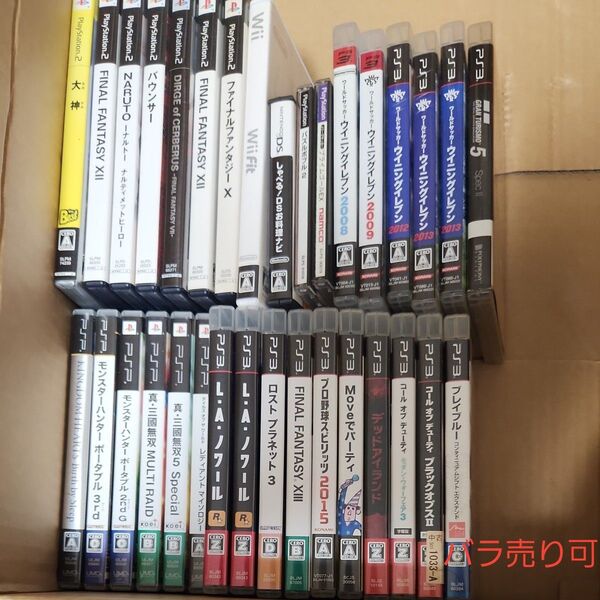 ゲームソフト 主にPS3 他 33本セット PS2 PSP バラ売り可 3本600円 2本500円