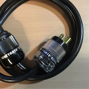 シールド電源ケーブル(両端、WATTGATE製非メッキプラグ)