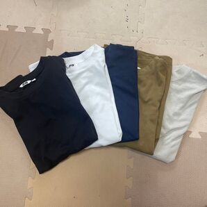 ユニクロ エアリズムコットンオーバーサイズTシャツ/5分袖 5枚セット ※2,3,4枚セット売り可