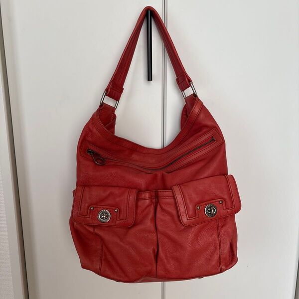 Marc by Marc Jacobs ショルダーバッグ レッド レザー