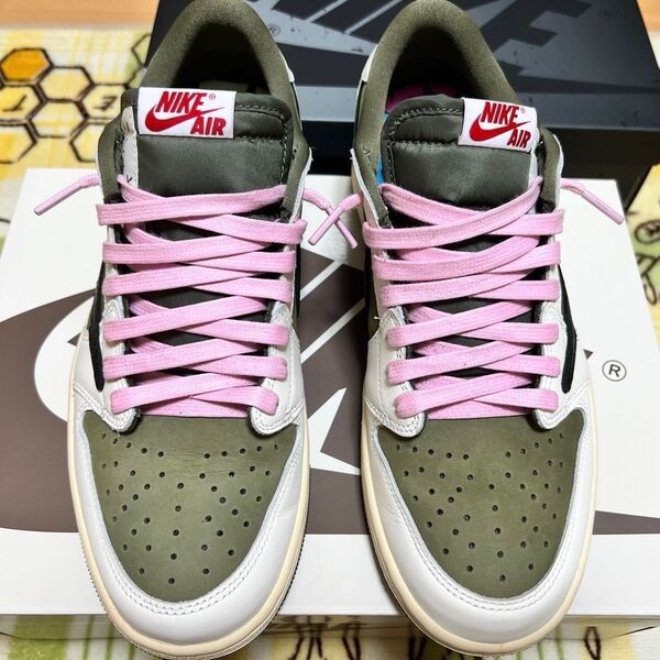 Travis Scott Jordan 1 Reverse Olive 27.5 nike jordan1us9.5 正規品