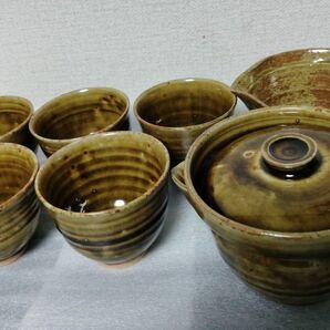 煎茶器 急須 湯冷まし 茶杯5つ 茶器 番茶器 セット 未使用 美品 煎茶道具 茶器 急須 湯冷まし 和食器