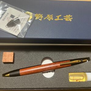 野原工芸 新型 花梨 カリン シャープペンシル ゴールド