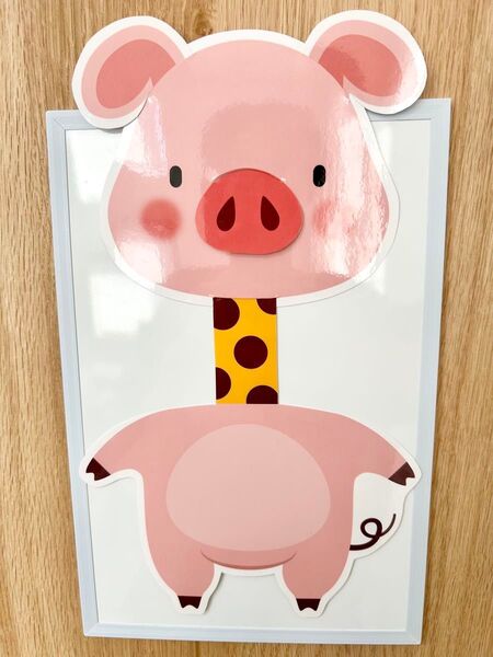 【完成品】こぶたがみちを ペープサート しかけペープサート