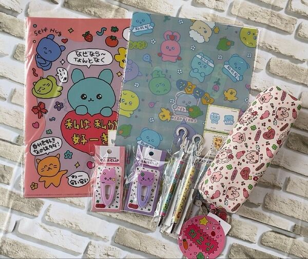 チェゴシム グッズ ペンケース A4クリアファイル ボールペン ヘアクリップ 前髪クリップ 7点セット