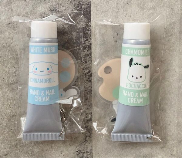 サンリオ シークレット ハンド&ネイルクリーム シナモロール ポチャッコ ハンドクリーム ネイルクリーム 保湿 アクリルチャーム付