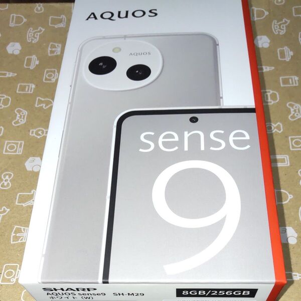 AQUOS sense9 SH-M29 6.1インチ メモリー8GB ストレージ256GB ホワイト 新品未開封