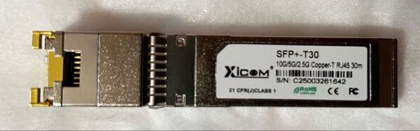 【新品・未使用品】SFP+ to RJ45 変換モジュール Xicom SFP+-T30