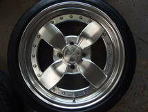 タイヤ新品!鍛造ホイール!! BARRAMUNDI SUNDER 6.5Jx15+34 100-4H + NANKANG NS-Ⅱ 165/50R15 4本 ローダウン軽自動車に!!_画像4