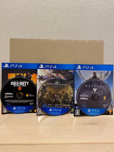 PS4 コールオブデューティ4 モンスターハンターワールド ディスティニー