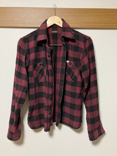 フラットヘッド FLATHEAD ネルシャツ 美品 長袖シャツ