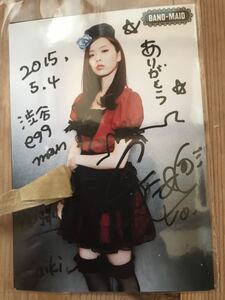  last. 1 sheets *BAND-MAID*..* indies era 2015 year. with autograph life photograph * band meidoBAND MAID new goods SAIKI van me band lock 