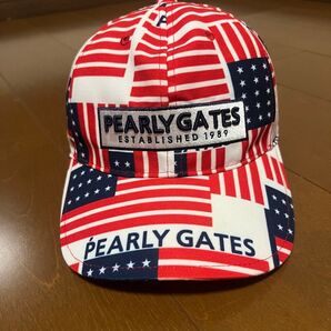 PEARLY GATES キャップ アメリカ国旗柄 マルチカラー