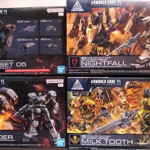 30MM ARMORED CORE VI ミルクトゥース+ナイトフォール+MELANDER+ウェポンセット05