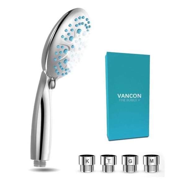 ブルー VANCON シャワーヘッド 0.001mm 塩素除去 シャワーヘッド