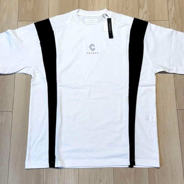 新品 CRONOS クロノス 半袖 オーバーサイズ Tシャツ M 白 黒