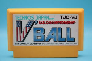 任天堂 ファミコン V'BALL U.S.CHAMPIONSHIP 1989 TECHNOS JAPAN Nintendo NES