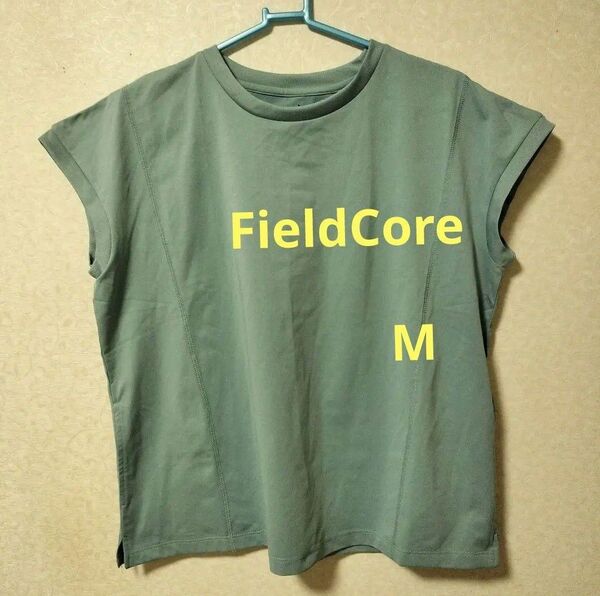 FieldCore ノースリーブ Tシャツ Mサイズ オリーブグリーン