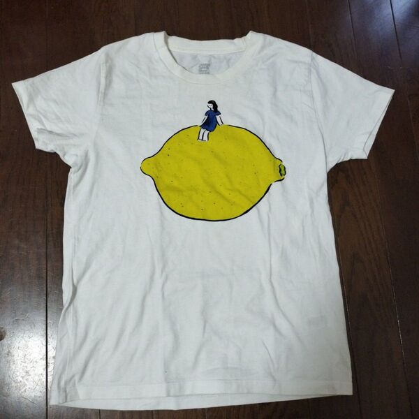 グラニフ Tシャツ レモンに乗った女の子