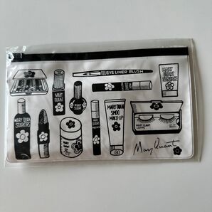 未使用品 MARY QUANT マリークヮント ジッパーケースとメッセージガード ポーチ ビニールポーチ