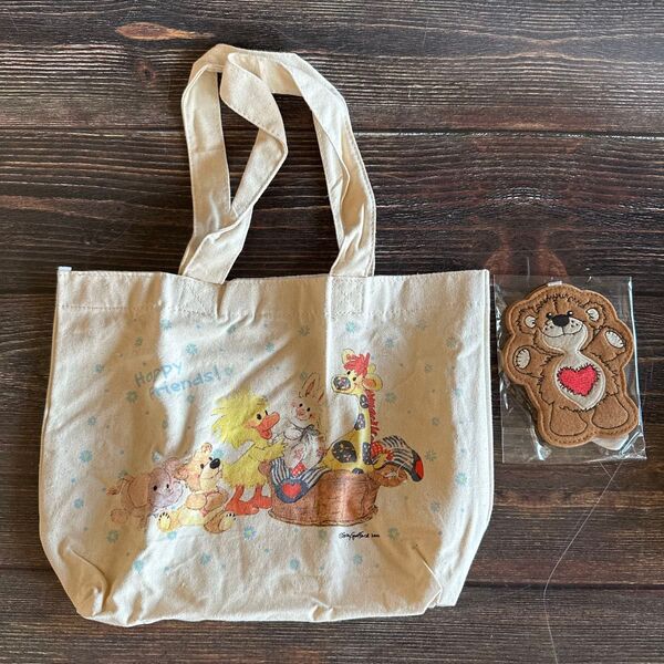 未使用品 e-MOOK 特別付録 Suzy's Zoo イラスト付きトートバッグ チャーム付き