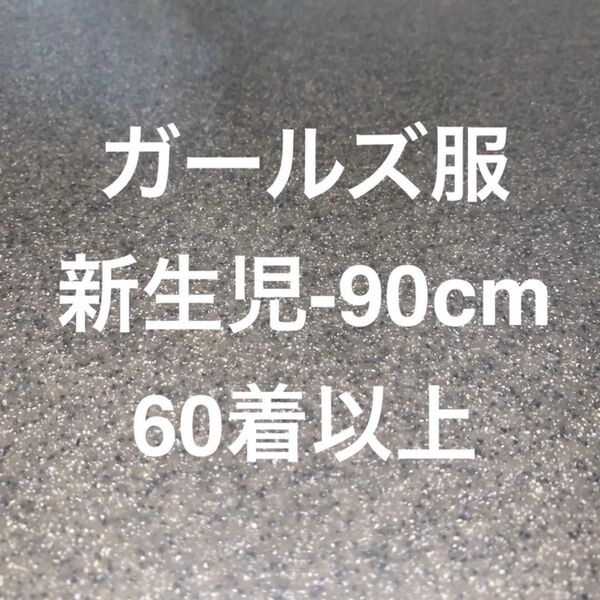 大体新生児〜100cm未満 60着セット 女の子の子供服 ベビーキッズガールズ
