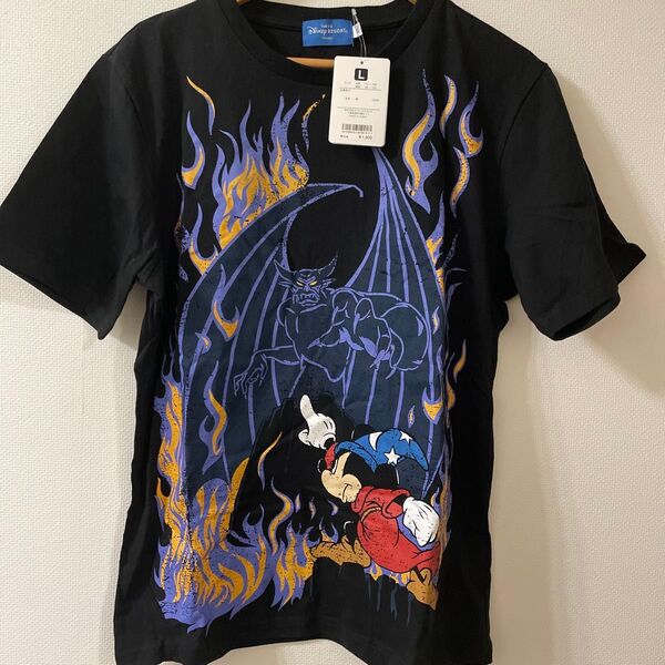 新品未使用 ディズニーリゾート メンズ 半袖Tシャツ L