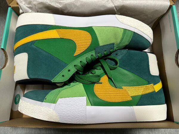 Nike sb zoom Blazer Mid Aloe Verde gold 29cm ナイキ スニーカー