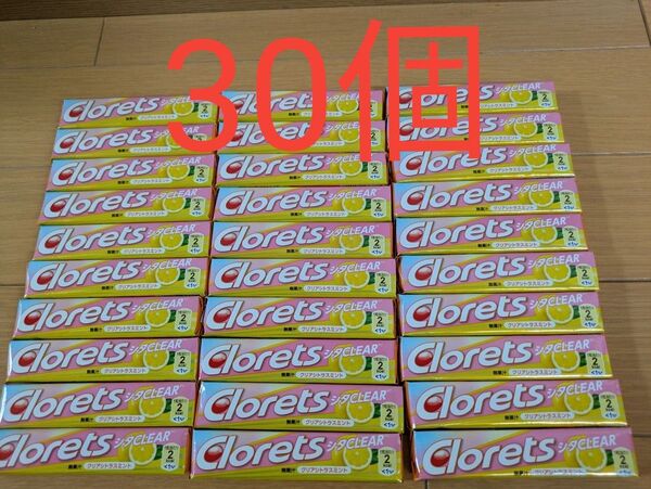 モンデリーズ クロレッツ シタCLEAR クリアシトラスミント 14粒×30個