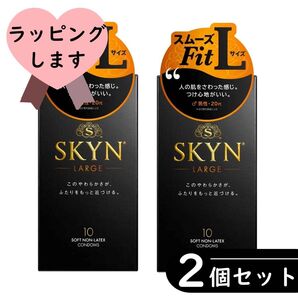 【クーポンdeお得】不二ラテックス SKYN 大きめ Lサイズ コンドーム 10個入り×2箱セット(ラージサイズ)