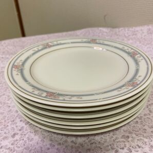 ノリタケContemporary Fine China 花柄皿 6枚セット Noritake ケーキ皿