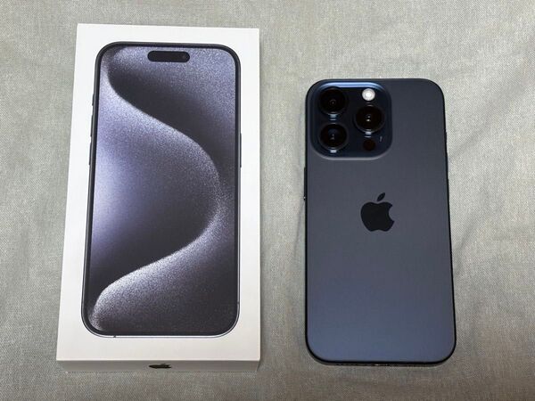 同状態最安値 最終値下 iPhone15Pro 128GB ブルーチタニウム 最大容量86%