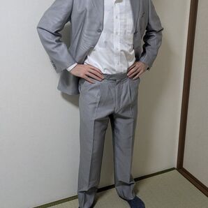 グレー タキシード 結婚式 前撮り ウール A-S ブランド物