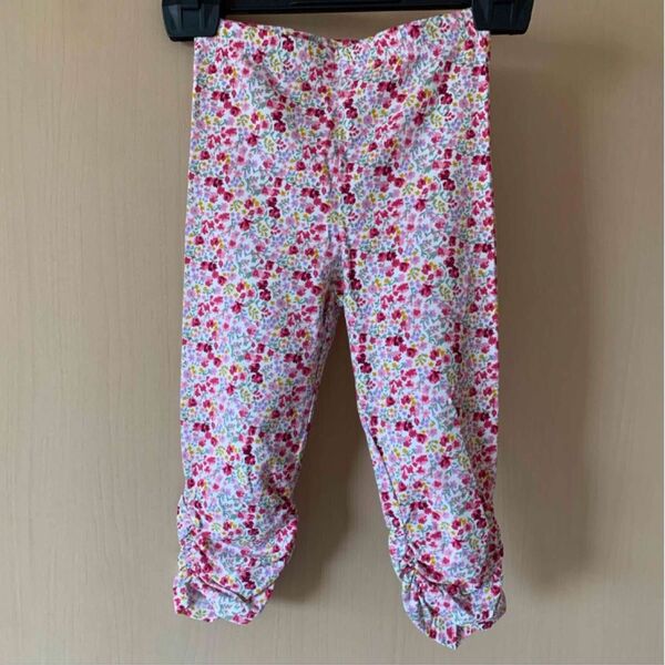新品 花柄 レギンス 100センチ