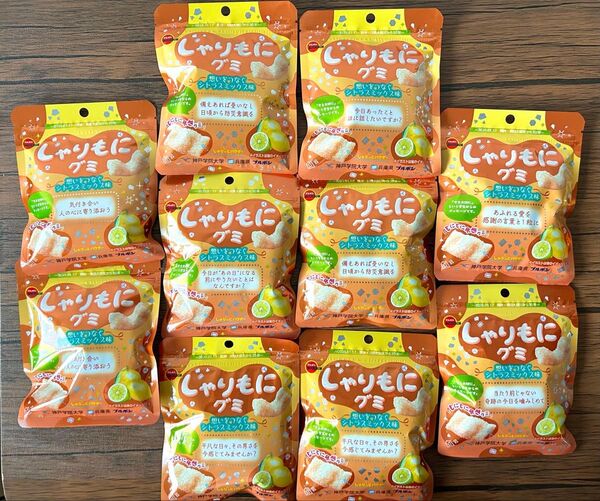 ブルボン しゃりもにグミ 想いをつなぐシトラスミックス味 10袋セット♪♪