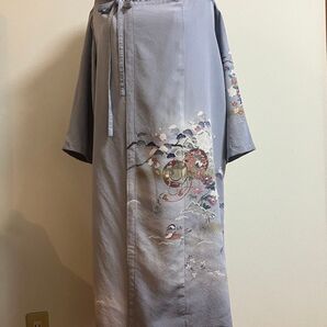 古着着物リメイク ハンドメイド パーカー 古着 着物