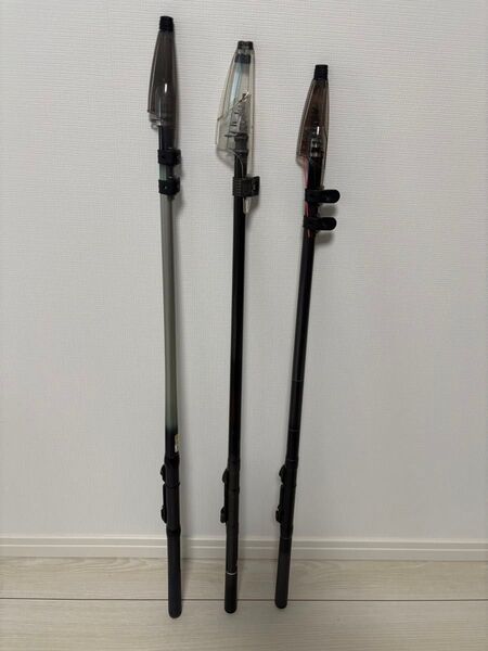 3本セット シマノ ホリデー島風 3-370 ダイワ 小継飛竜 3-36M ダイワ 小継せとうち 3-36V SHIMANO