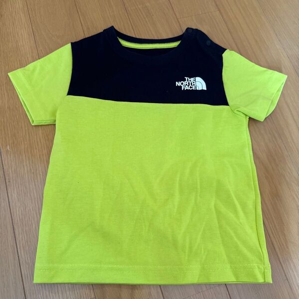 THE NORTH FACE ベビー服 半袖Tシャツ 90 ライムグリーン×黒