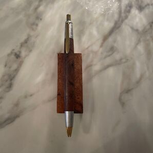 ペントレーつけます木軸シャーペン ボナンペン花梨瘤